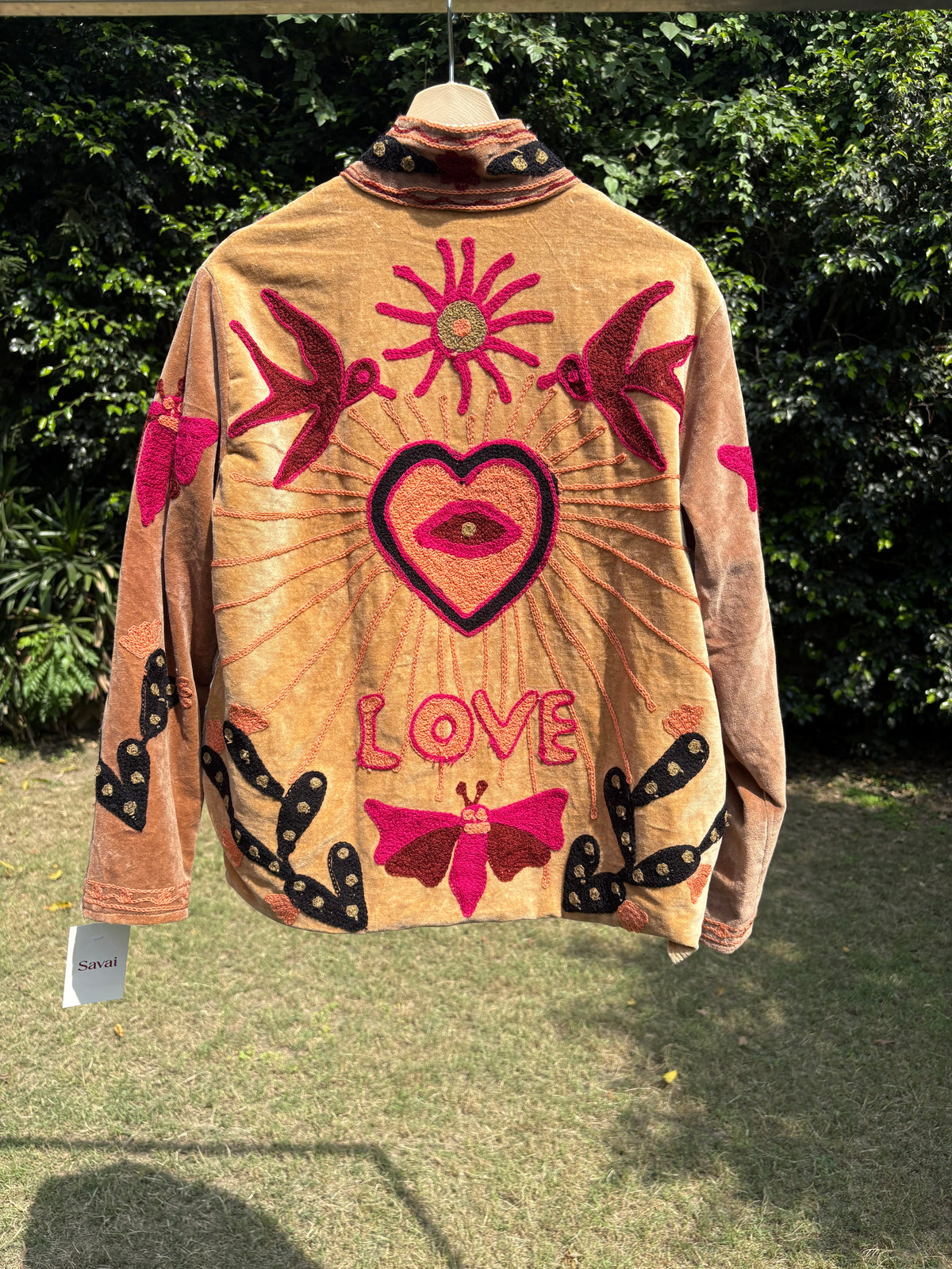 Dove Hand Embroidered Suzani Jacket