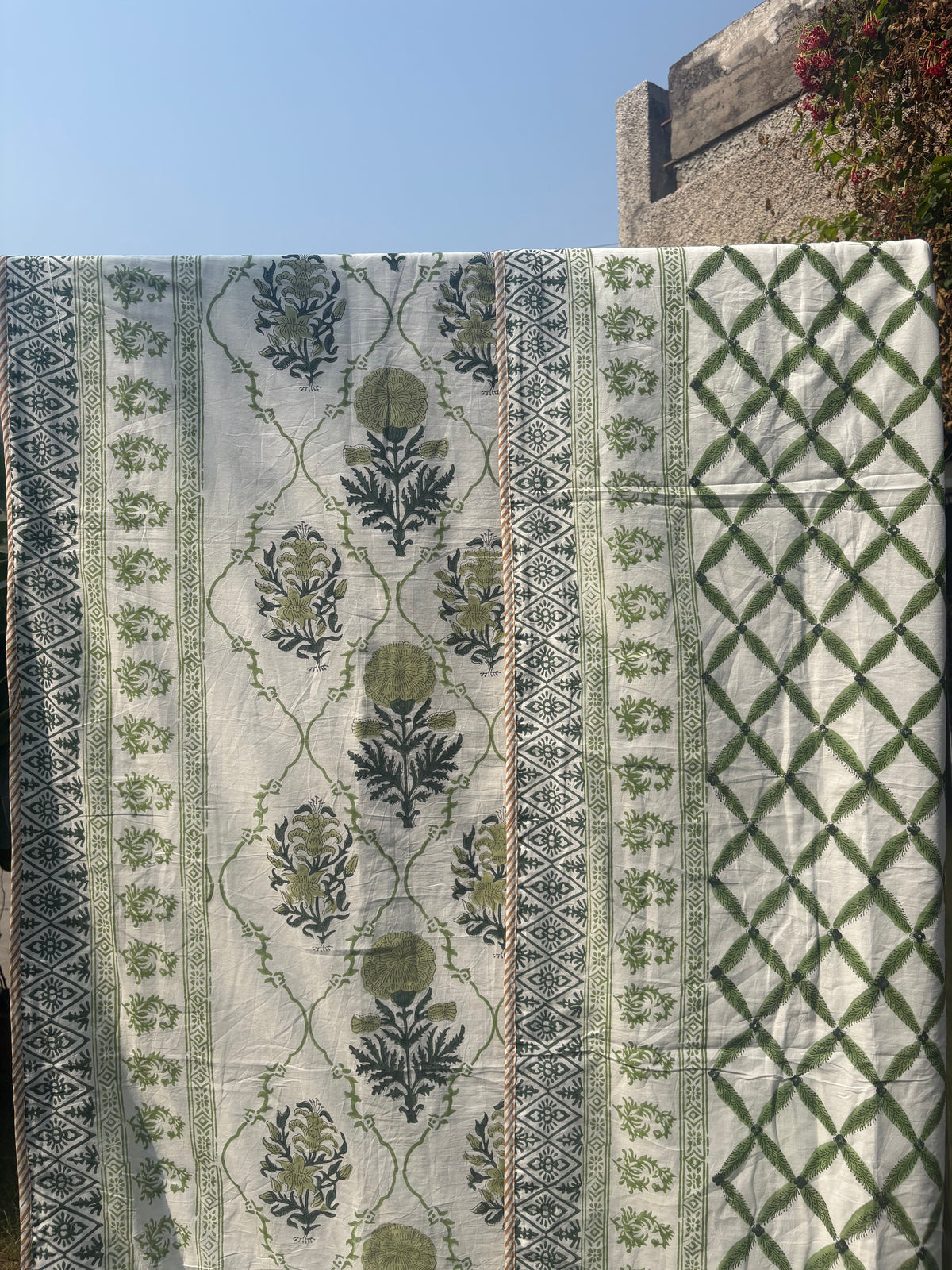 Mughal Garden Single Bed (Mul Cotton) (60”x90”)