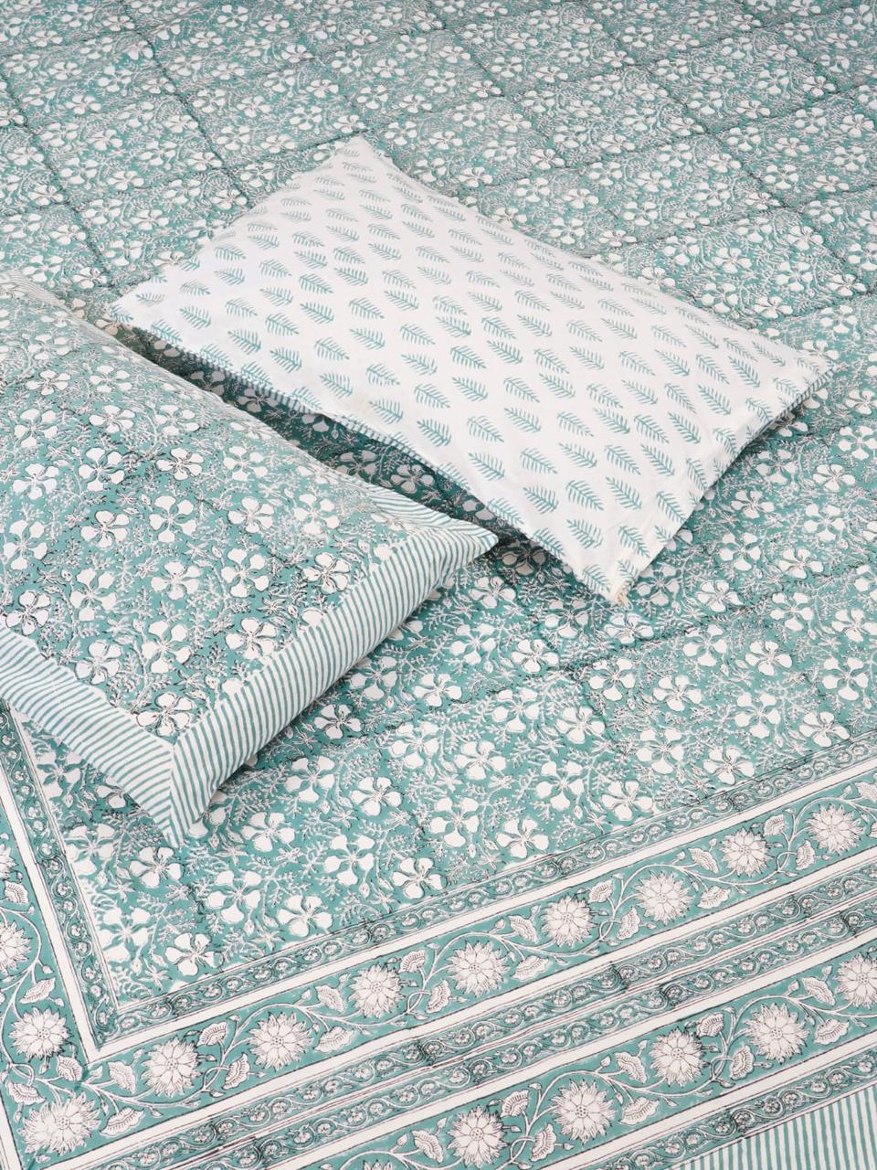 Handblock Sanganer Bedsheet