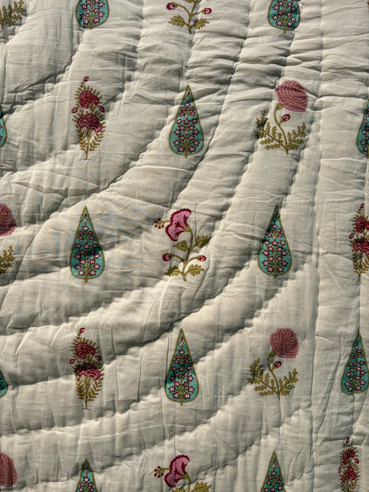 Mughal Reversible Cotton Single Quilt (Razai)