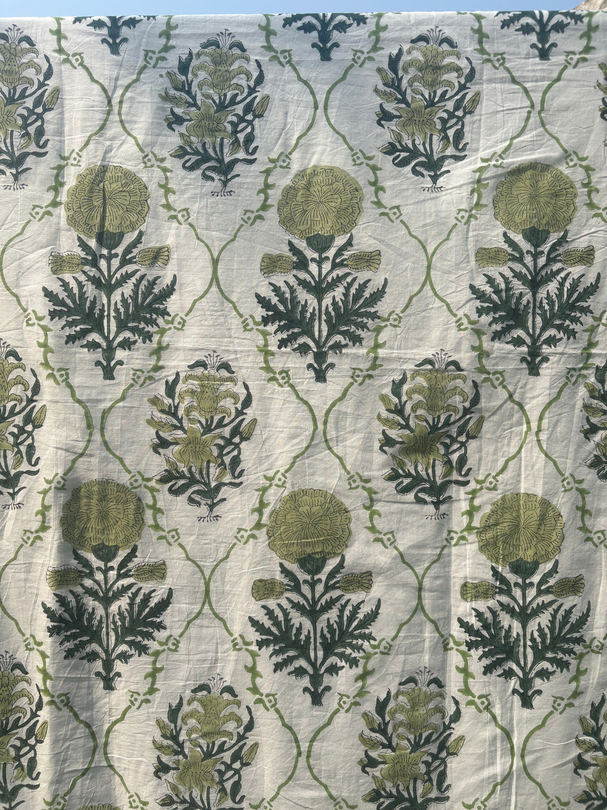 Mughal Garden Single Bed (Mul Cotton) (60”x90”)