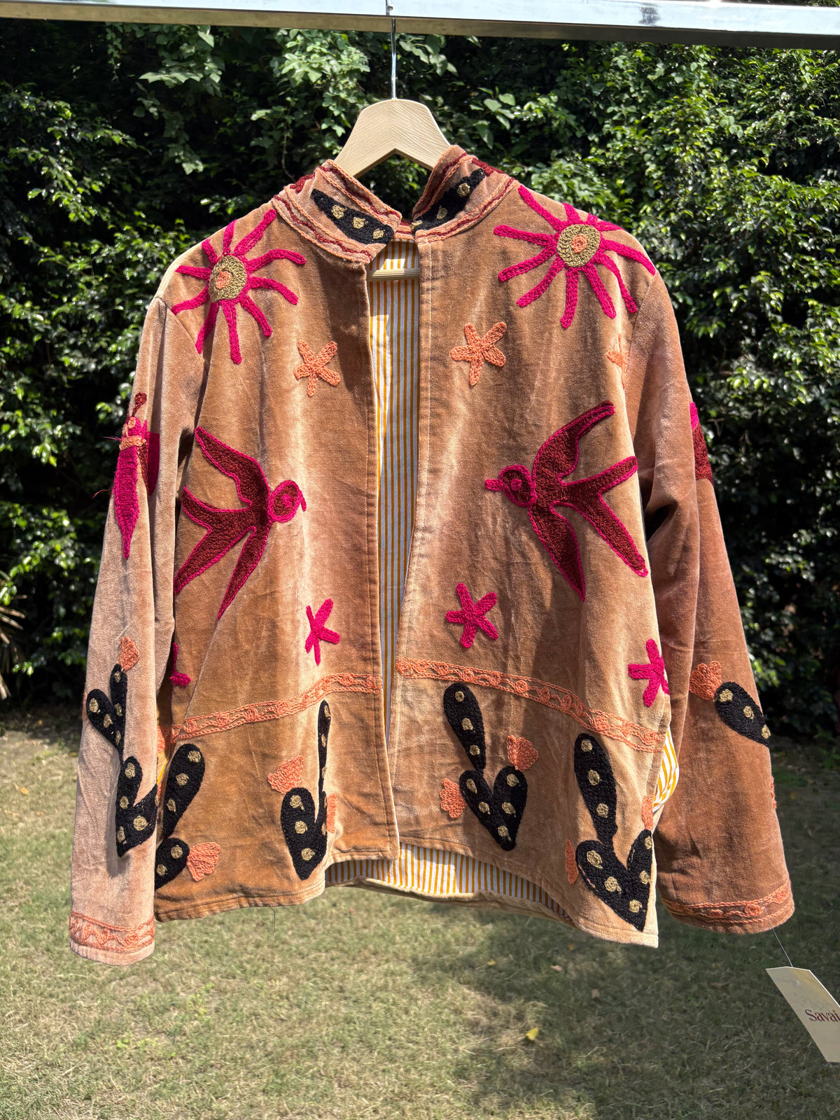 Dove Hand Embroidered Suzani Jacket