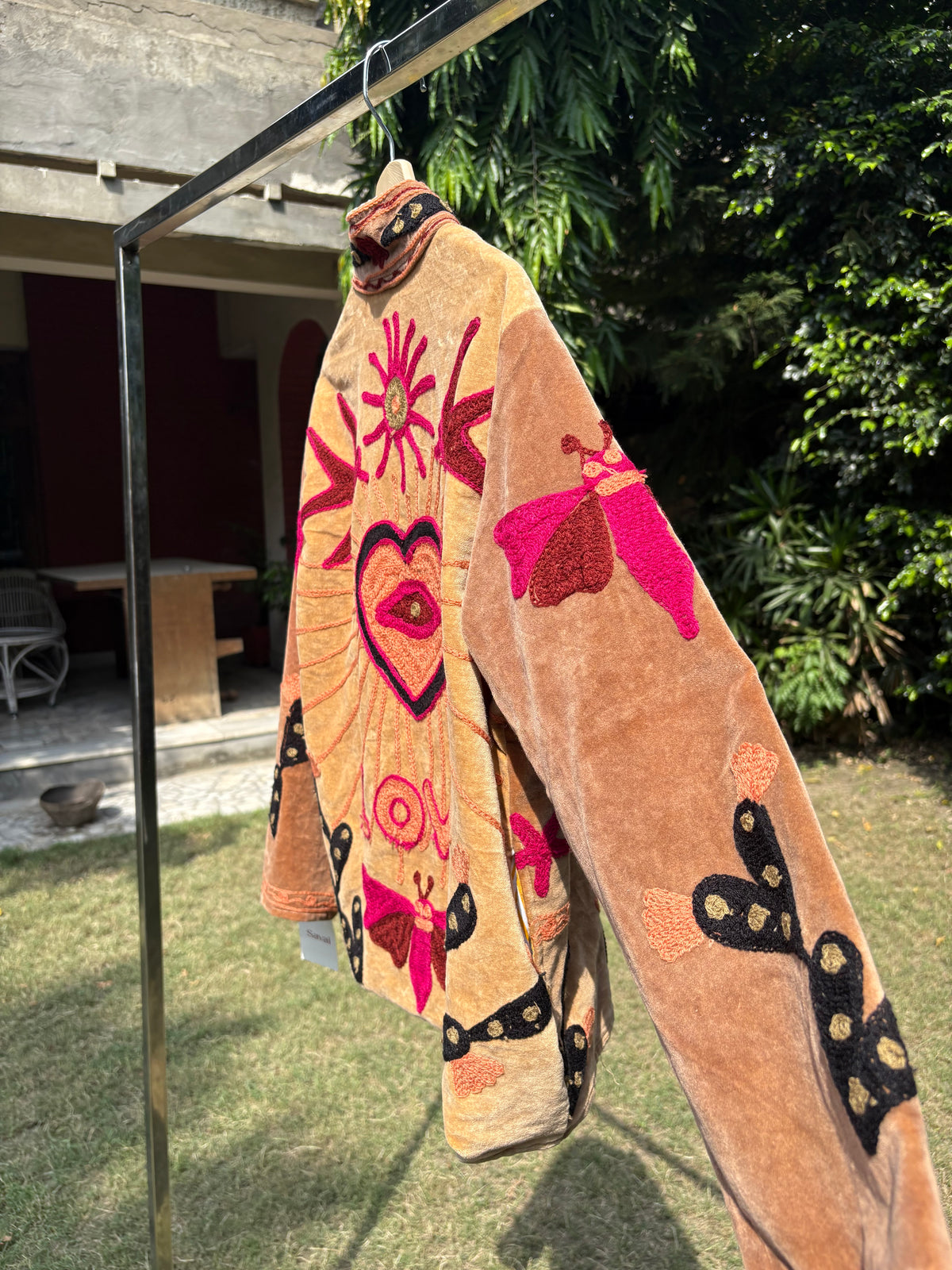 Dove Hand Embroidered Suzani Jacket