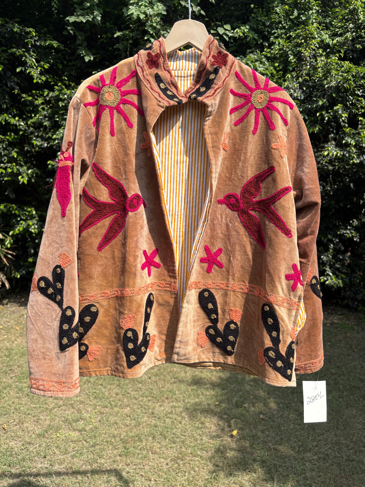 Dove Hand Embroidered Suzani Jacket