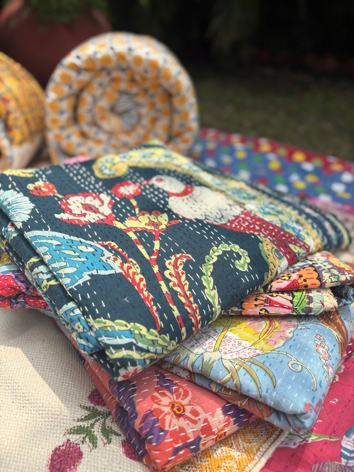 Kantha Quilted Bedcovers