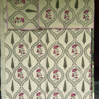 Palm Jaal Hand Block Jute Bedcover