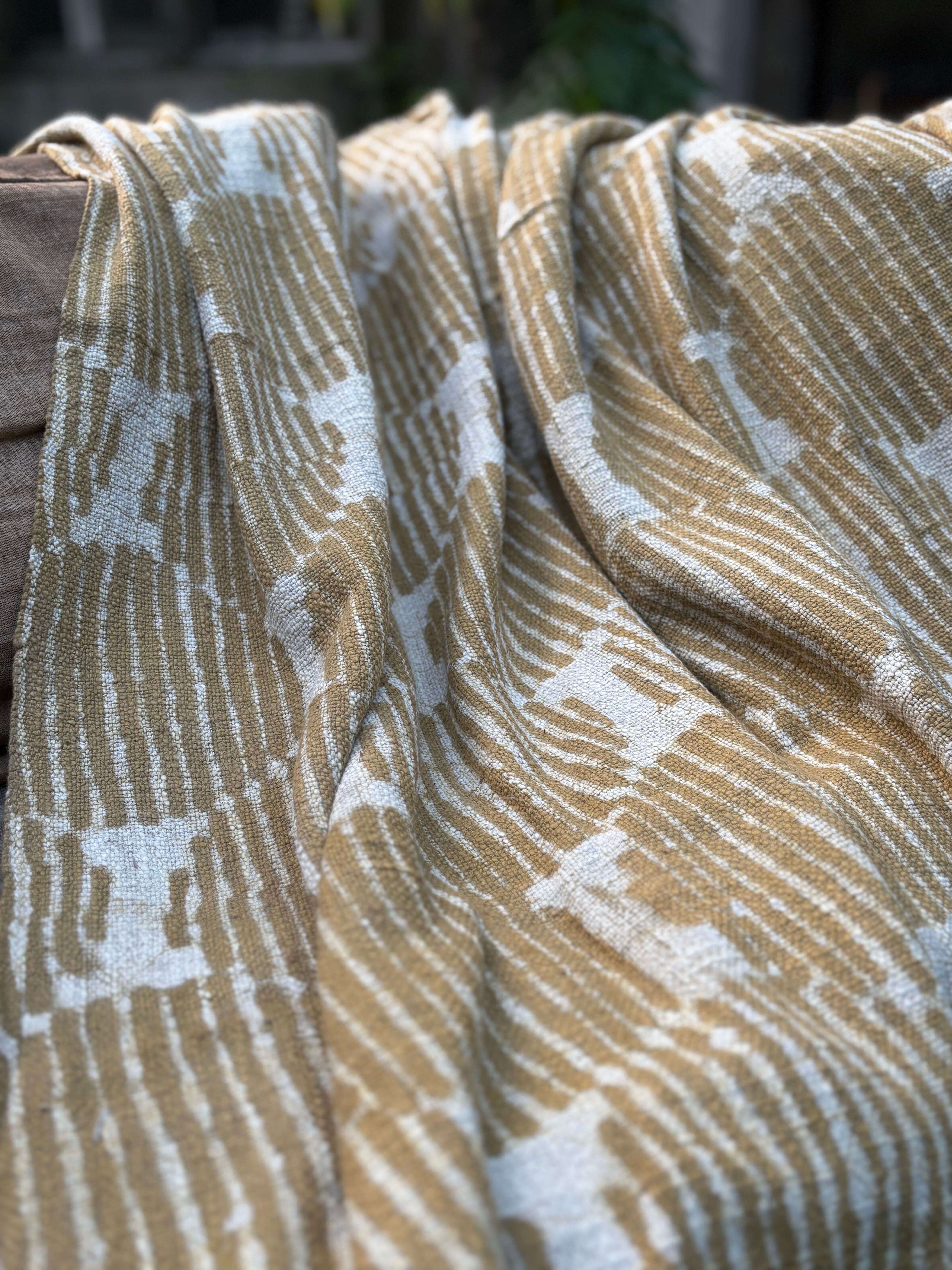 Dabu Print Handblock Sofa Throw