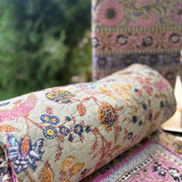 Hand Block Chintz Marigold Bedsheet & Reversible Comforter Set | 100% Cotton Bedding Set