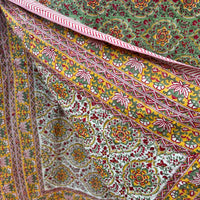Handblock Double Bed Dohar (Mul Cotton) (90”x108”)