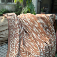 Dabu Print Handblock Sofa Throw