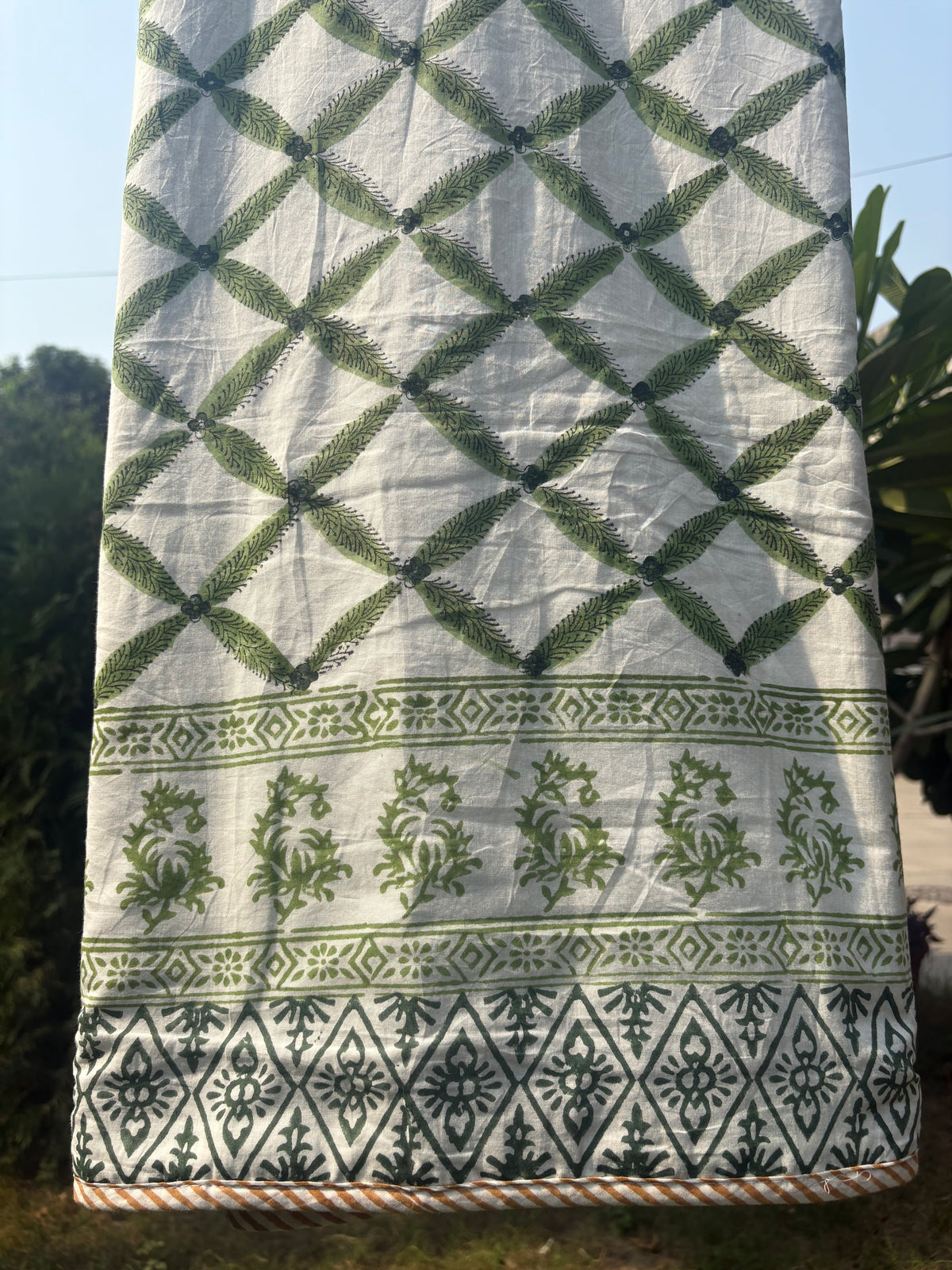 Mughal Garden Single Bed (Mul Cotton) (60”x90”)