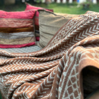 Dabu Print Handblock Sofa Throw