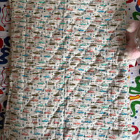 Natural Dyed Handblock Baby Quilts Cars Edition (Surgical Cotton)