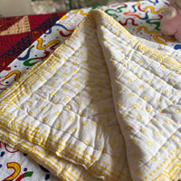 Jungle Babies Handblock Baby Quilt (Surgical Cotton)