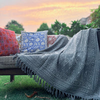 Dabu Print Handblock Sofa Throw