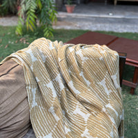 Dabu Print Handblock Sofa Throw