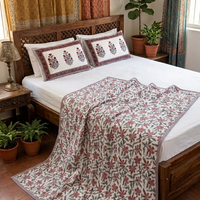 Handblock Dohar Pair (Mul Cotton) (60”x90”)