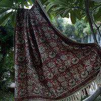 Hand Block Kalamkari Sofa Throw