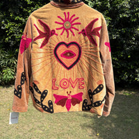 Dove Hand Embroidered Suzani Jacket