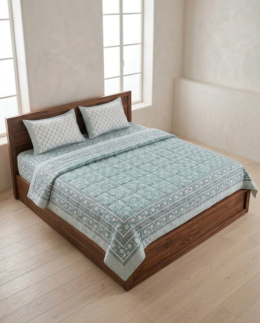 Handblock Sanganer Bedsheet