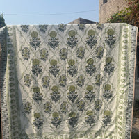 Mughal Garden Single Bed (Mul Cotton) (60”x90”)
