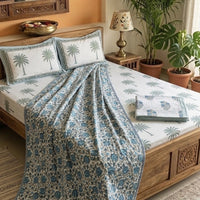 Handblock Dohar Pair (Mul Cotton) (60”x90”)