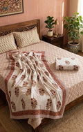 Handblock Dohar Pair (Mul Cotton) (60”x90”)