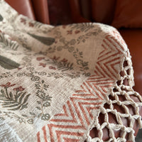 Premium Handblock Printed Sofa Throw & Mini-Bedcover