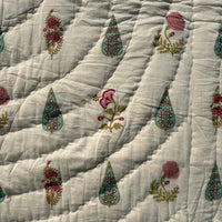 Mughal Reversible Cotton Single Quilt (Razai)