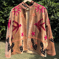 Dove Hand Embroidered Suzani Jacket