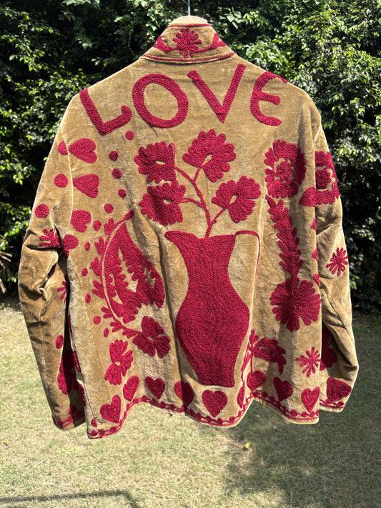Mud Paisley Hand Embroidered Suzani Jacket