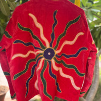 Sun god Hand Embroidered Suzani Jacket