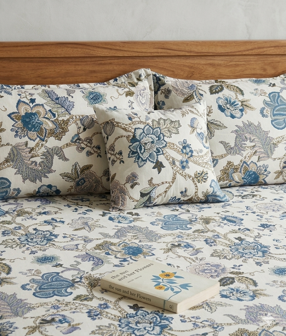 Fitted Digital Chintz Bedsheet