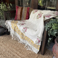 Handblock Printed Sofa Throw