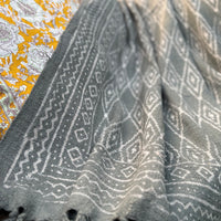 Dabu Print Handblock Sofa Throw