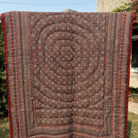 Bagru Reversible Cotton Single Quilt (Razai)