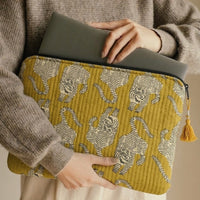 Hand Block Laptop Sleeve | Yellow | MacBook Air & iPad Case