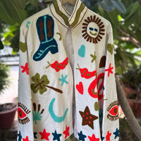 Snake Hand Embroidered Suzani Jacket