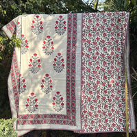 Handblock Dohar Pair (Mul Cotton) (60”x90”)