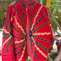 Sun god Hand Embroidered Suzani Jacket
