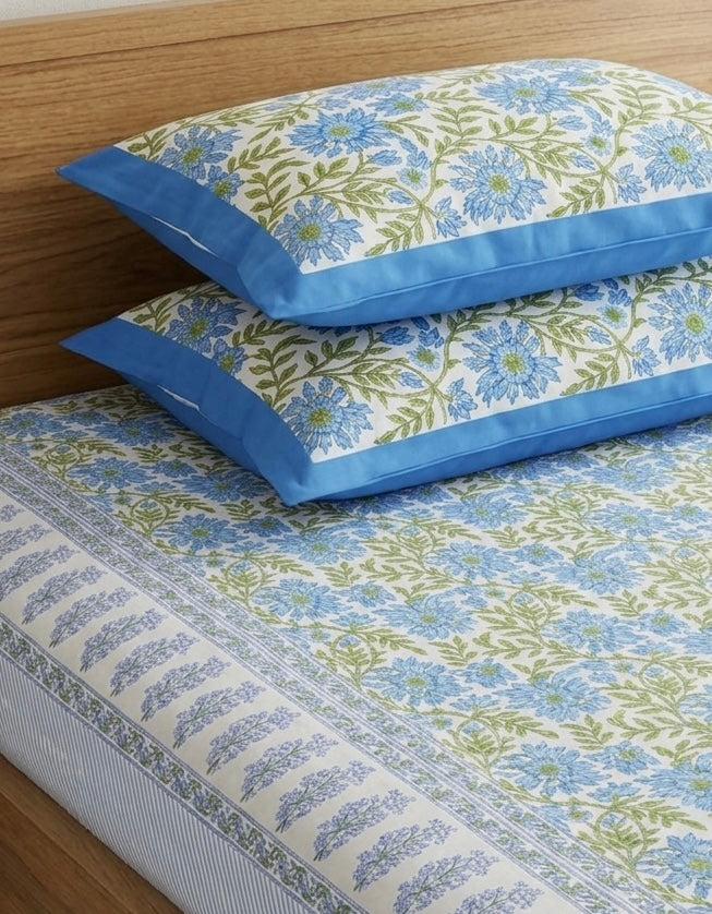 Handblock Sanganer Bedsheet King Size