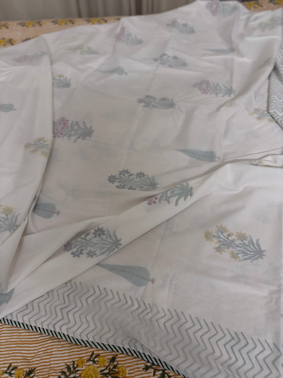 Poppy Palm Muslin Dohar
