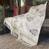 Handblock Printed Sofa Throw