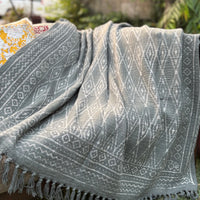 Dabu Print Handblock Sofa Throw