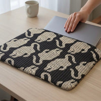 Hand Block Laptop Sleeve | Black | MacBook Air & iPad Case