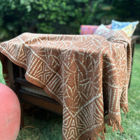 Dabu Print Handblock Sofa Throw