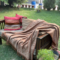 Dabu Print Handblock Sofa Throw