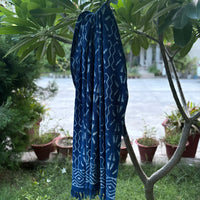 Hand Block Indigo Sofa Throw