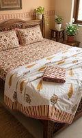 Handblock Dohar Pair (Mul Cotton) (60”x90”)