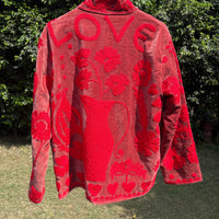 Red Paisley Hand Embroidered Suzani Jacket